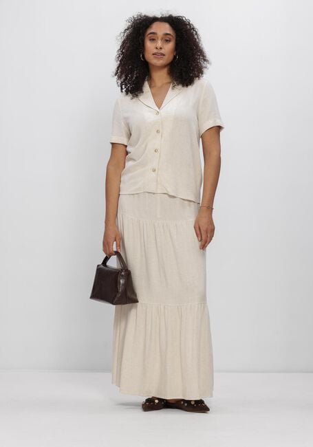 Beige OBJECT  OBJSANNE S/S RE SHIRT - large