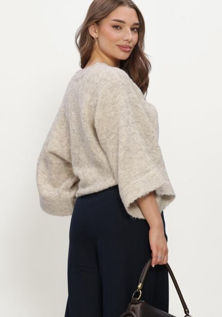 AIMEE THE LABEL CLIPPOW6 KNITTED SWEATER Pulls & Gilets Sable - large