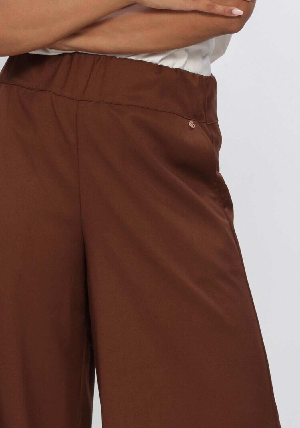 NUKUS Pantalon large LIEVE PANTS en marron - large