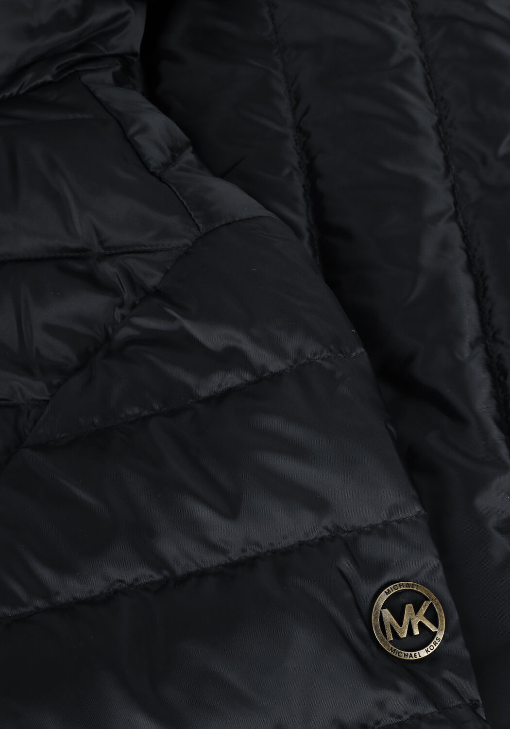 MICHAEL KORS Veste matelass&eacute; LONG FITTED PUFFER en noir - large