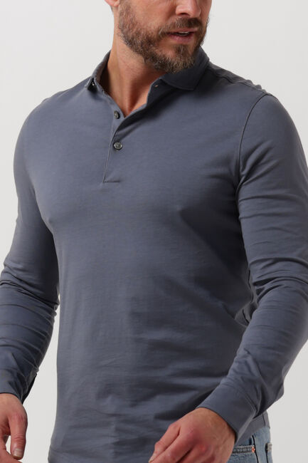 PROFUOMO Polo POLO LONG SLEEVE LS Bleu clair - large