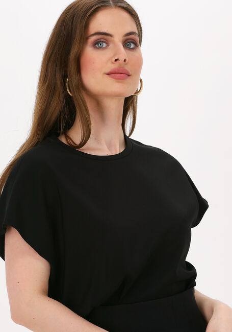 Zwarte VANILIA T-shirt CREPE LAYER - large