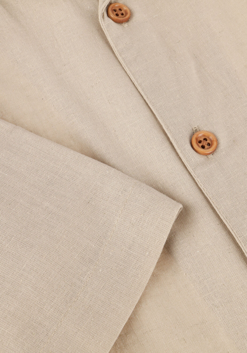 ANERKJENDT AKLEO SSS COT/LINEN SHIRT Chemises en beige - large