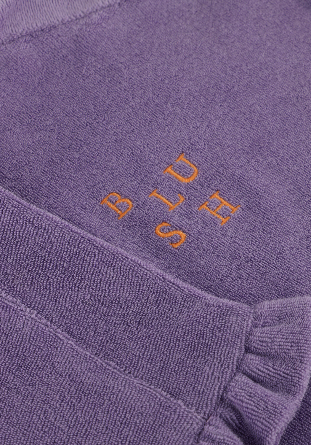 PETIT BLUSH T-shirt TOWEL RUFFLE TOP en violet - large