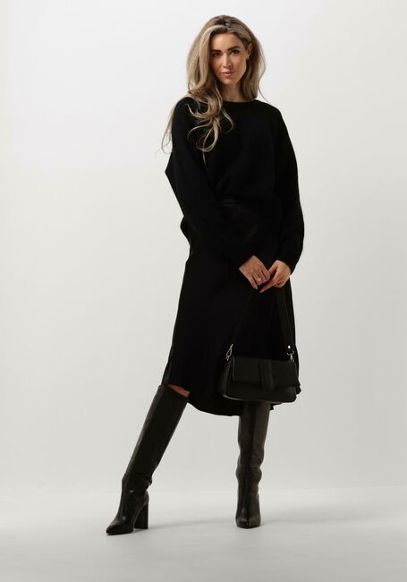 SECOND FEMALE Jupe midi EDDY MW MIDI SKIRT en noir - large