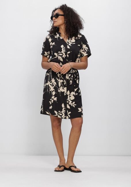 Zwarte OBJECT Mini jurk OBJJACIRA S/S SHIRT DRESS - large