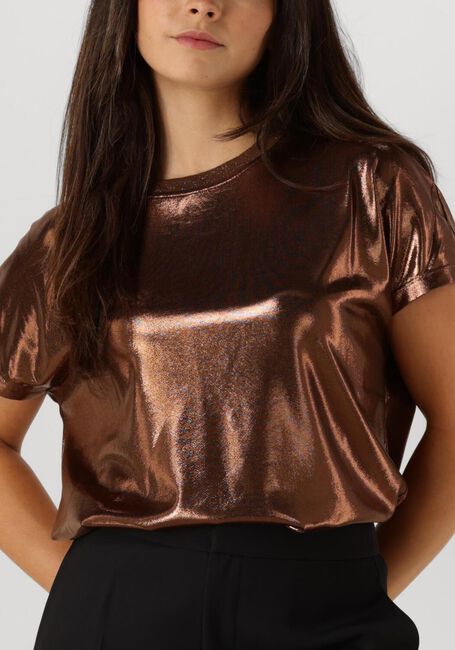 MOS MOSH T-shirt NIVOLA O-NECK METALLIC TEE en bronze - large