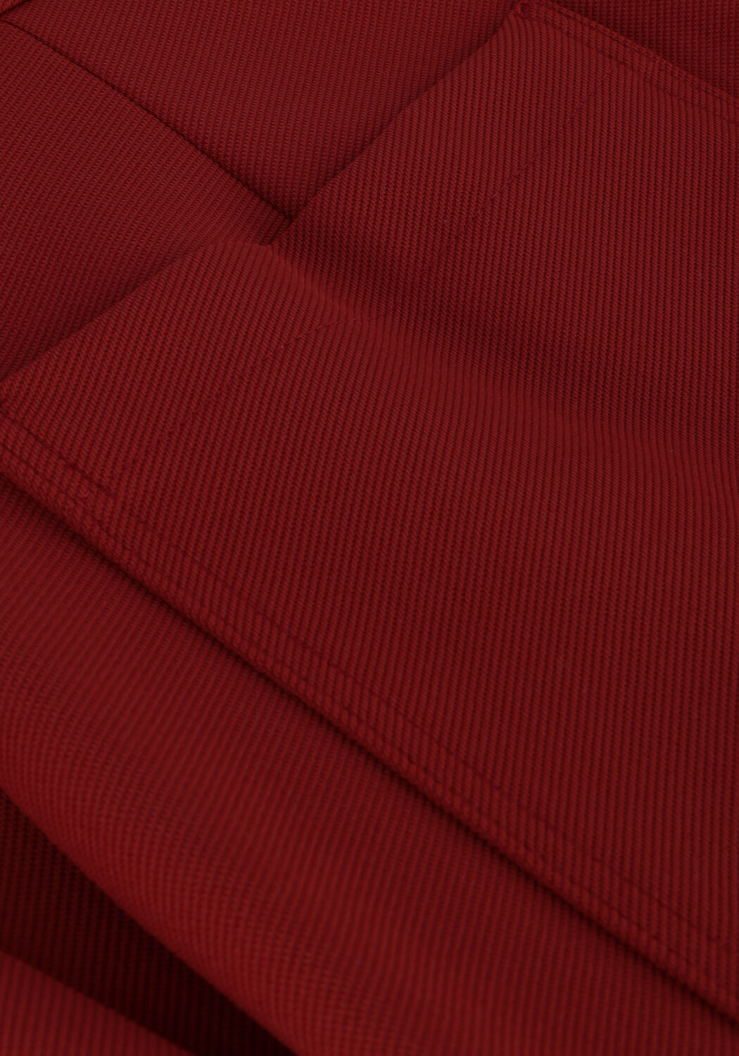 Rode VANILIA Wijde broek TAILORED TWILL MET RING - large