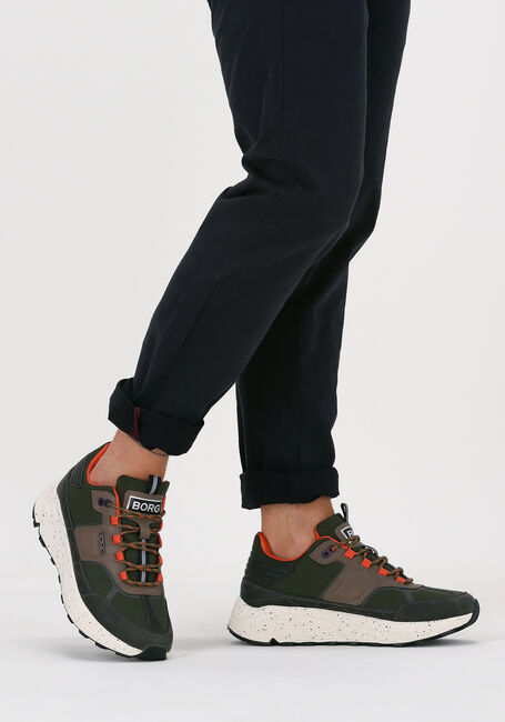 BJORN BORG Baskets basses R1300 MID CTR M en vert - large