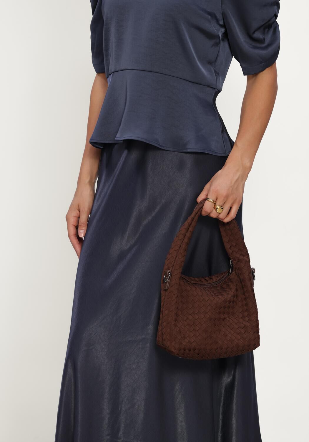 MSCH COPENHAGEN Jupe midi MSCHNICOLETTE ULLAS SKIRT en bleu - large