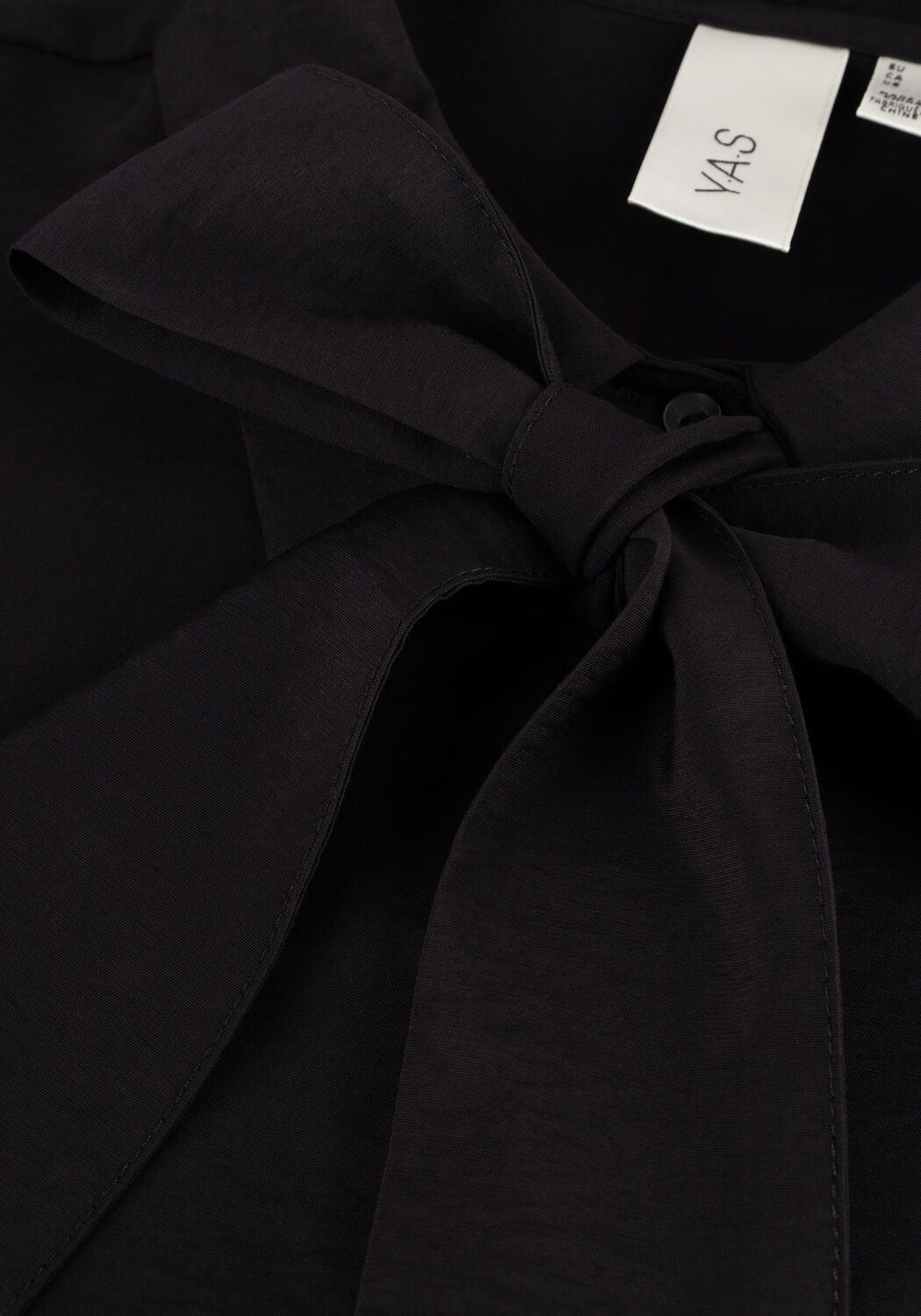 Zwarte Y.A.S.  YASPIL LS BOW SHIRT - large