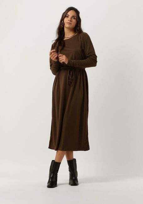 MINUS Robe midi BRINLEY BOATNECK DRESS en marron - large