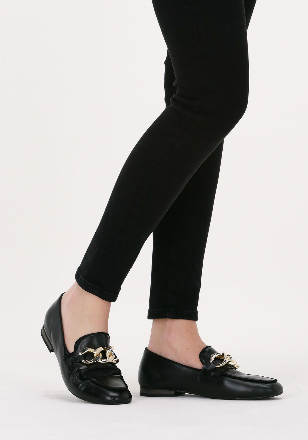 Loafers sales zwart goud