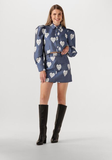 STUDIO AMAYA Veste en jean HEART JACKET en bleu - large