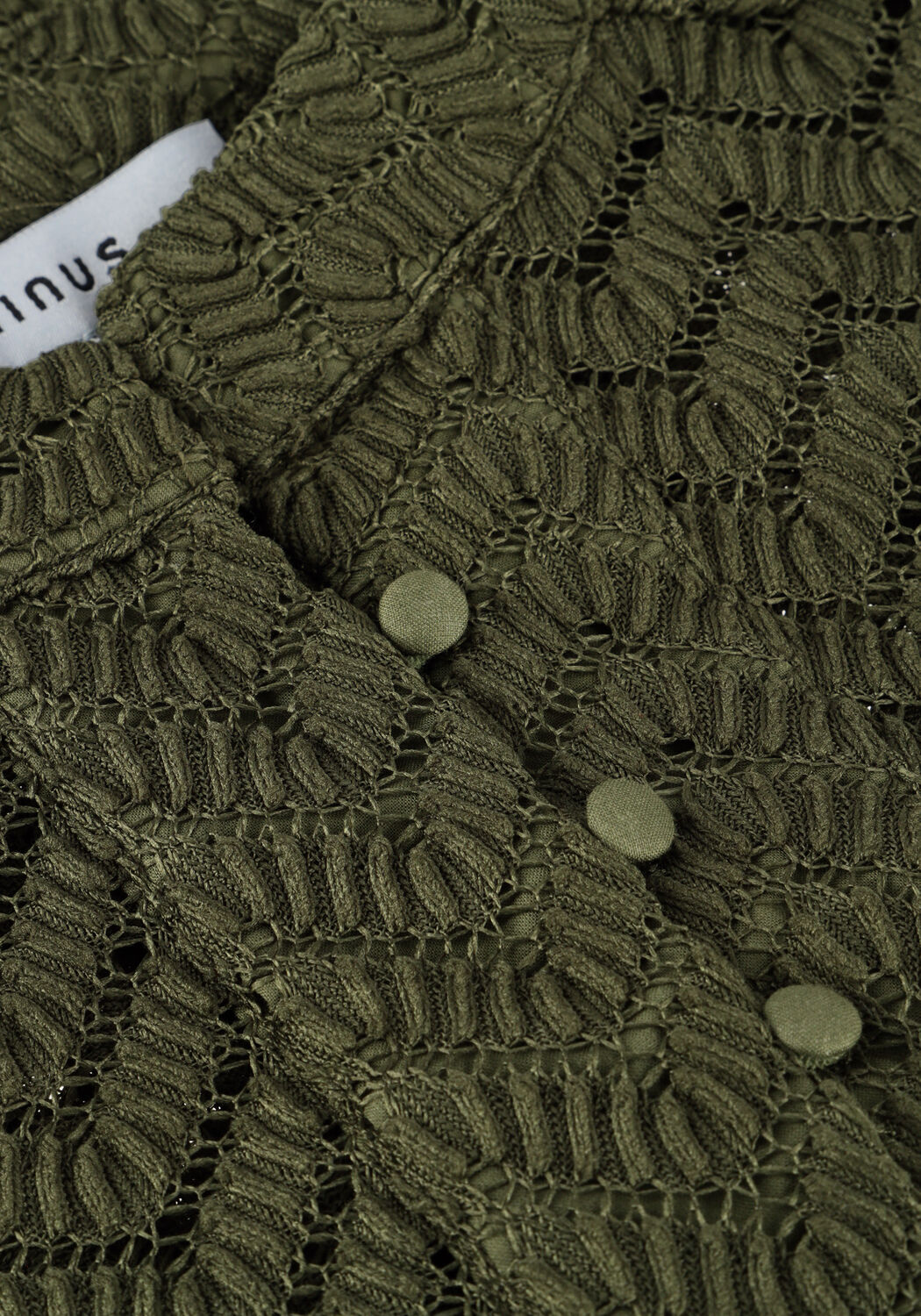 Donkergroene MINUS  JEVA HALF SLEEVE BLOUSE - large