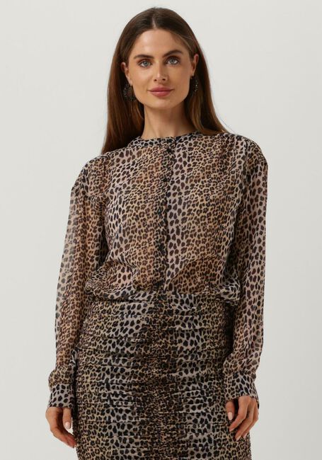 NOTES DU NORD FABIOLA RECYLED SHIRT Blouses en marron - large