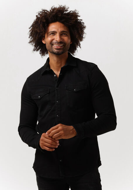 PUREWHITE Chemise décontracté BASIC DENIM SHIRT en noir - large