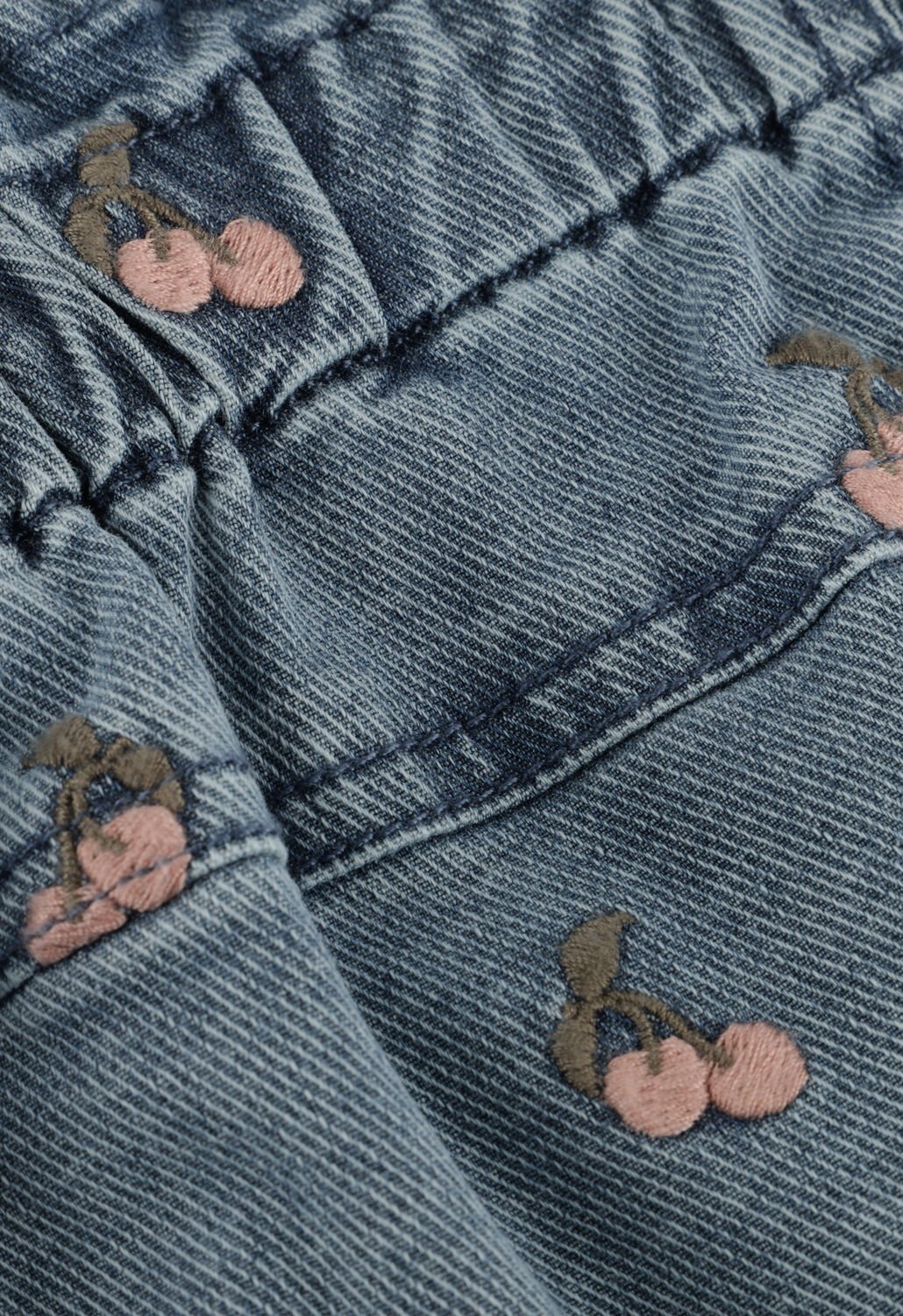 LIL' ATELIER Mini-jupe NMFDEVA LOOSE DNM EMB SKIRT 2024-ES LIL en bleu - large