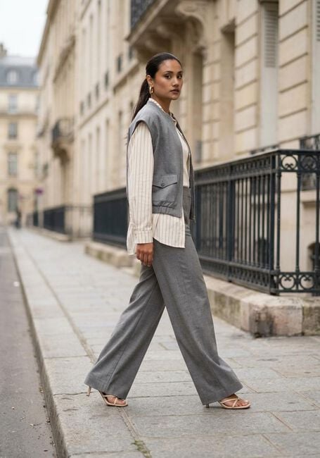 WITHBLACK Blazer WBLMARINA TAILORED WAISTCOAT en gris - large