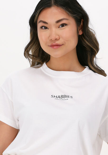 SHABBIES T-shirt SHC0006 OVERSIZED ROUND NECK T-SHIRT en blanc - large
