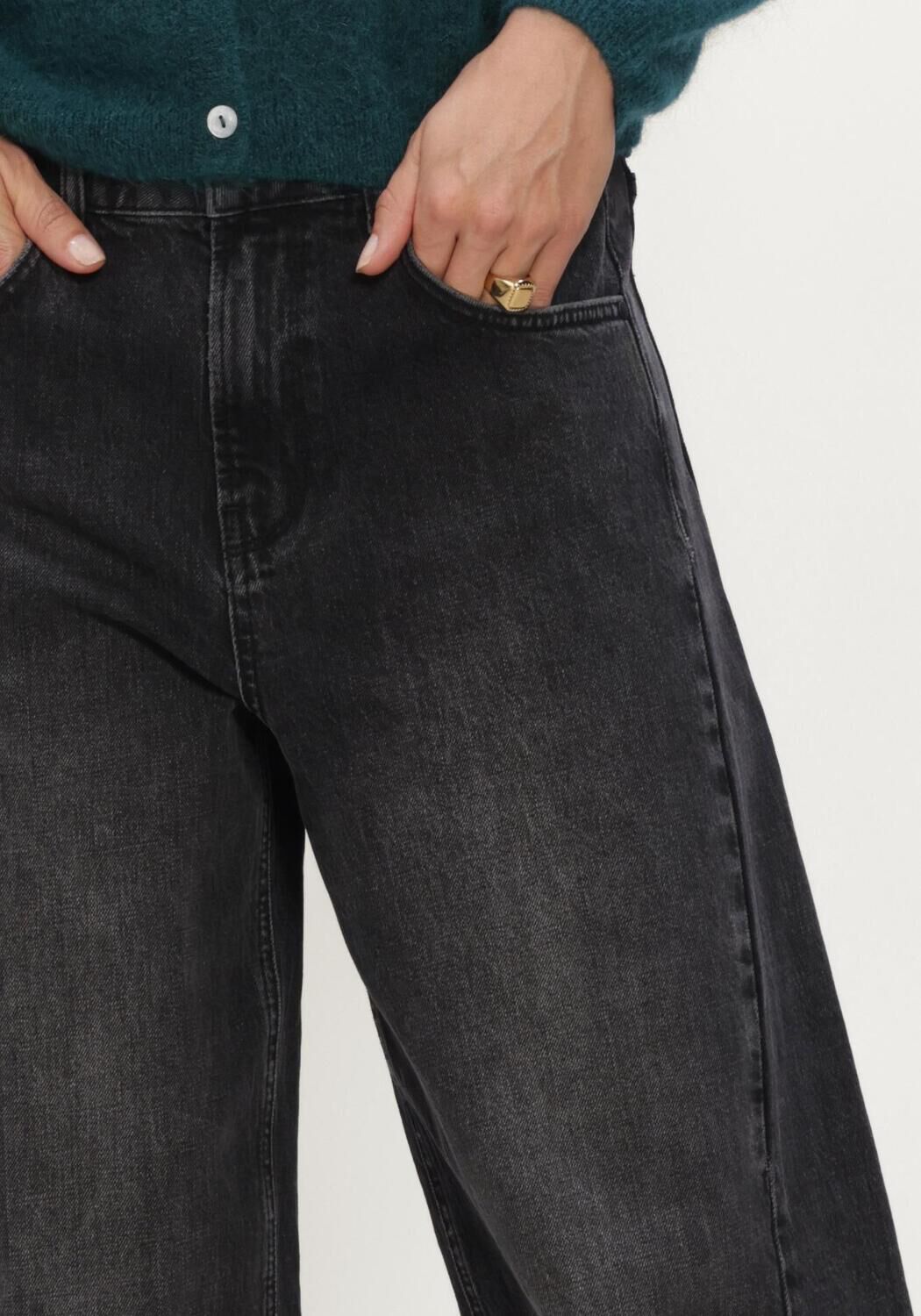 STUDIO ANNELOES Pantalon large Frenkie balloon trousers en noir - large