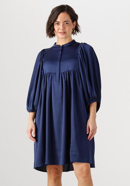 BRUUNS BAZAAR Robe midi SARINA DRESS Bleu foncé - large