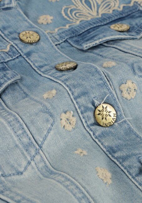 Blauwe INDIAN BLUE JEANS Gilet DENIM GILET EMBROIDERY Blauwe INDIAN BLUE JEANS Gilet DENIM GILET EMBROIDERY - large