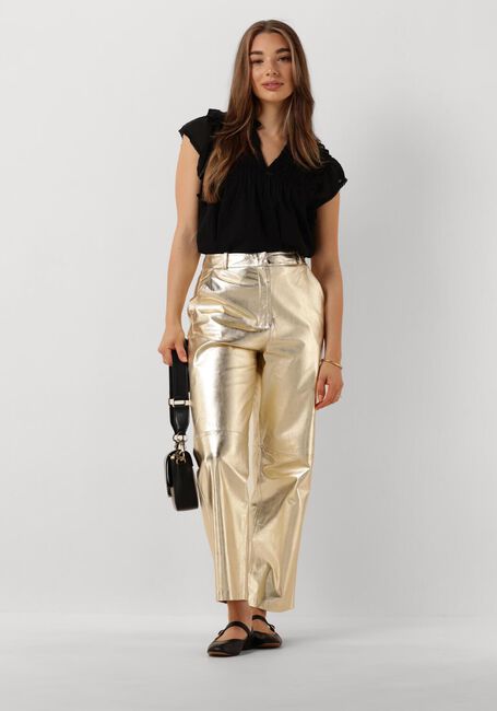 IBANA Pantalon PERFECTA METALLIC en or - large
