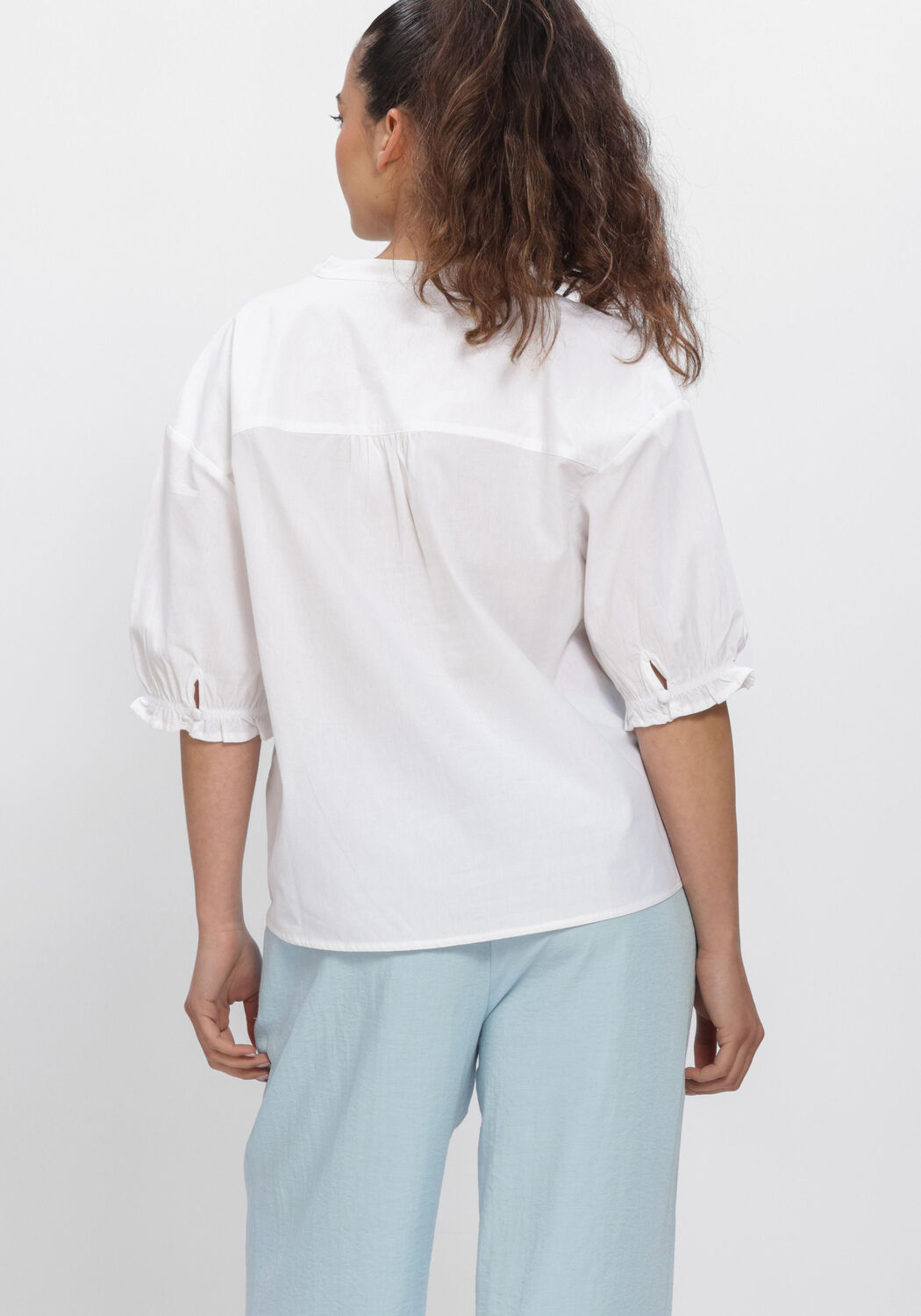 Witte MSCH COPENHAGEN  MSCHMARCA DOTTEN 2 4 SHIRT - large