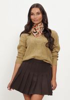 OBJECT Pull OBJARONA L/S RE KNIT PULLOVER Ocre