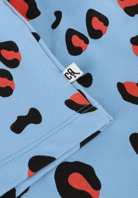 CARLIJNQ Pantalon courte LEOPARD - BERMUDA en bleu - large