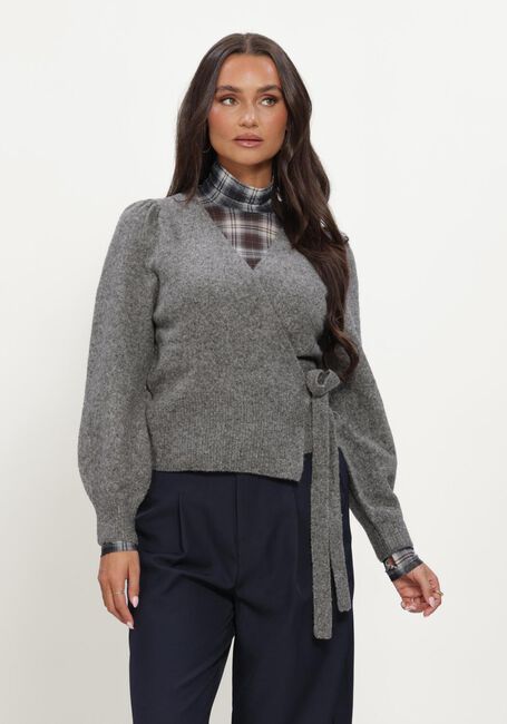 CO'COUTURE Gilet ROGERCC WRAP CARDIGAN en gris - large