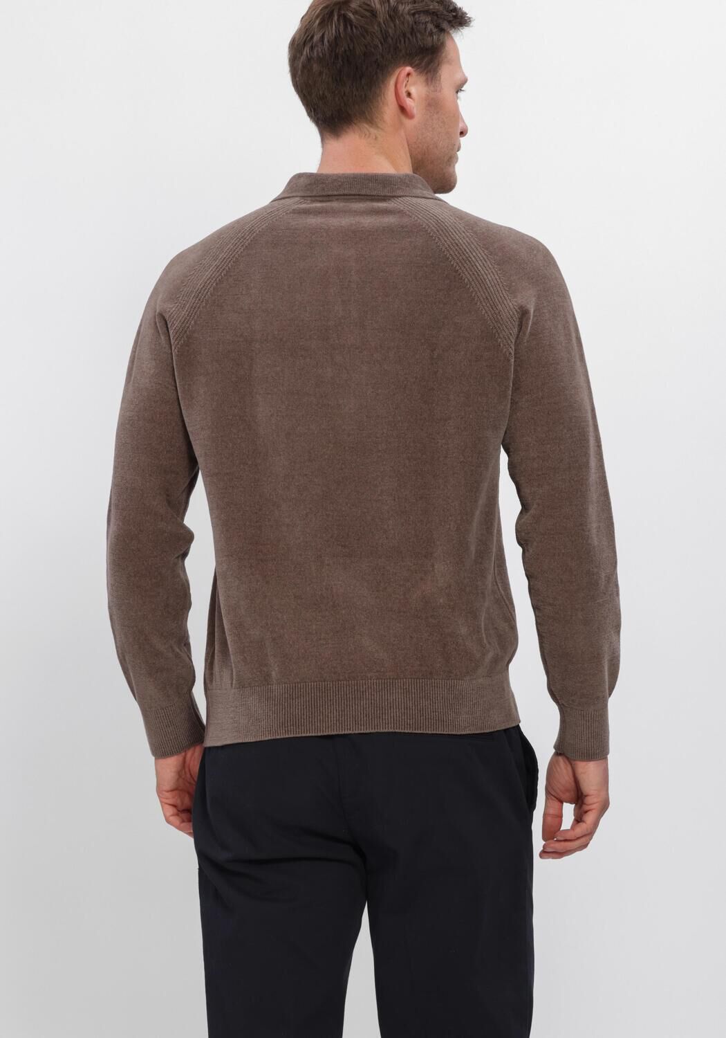Bruine PROFUOMO Trui CHENILLE - large
