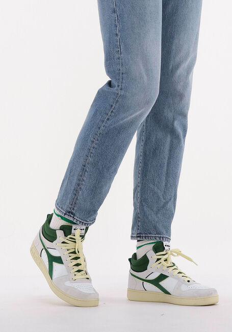 Witte DIADORA Sneakers MAGIC BASKET DEMI CUT - large