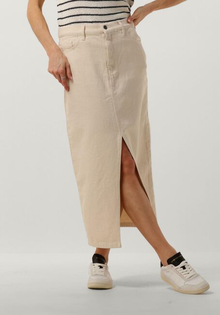 BY-BAR Jupe midi ELBA TWILL SKIRT Écru - large