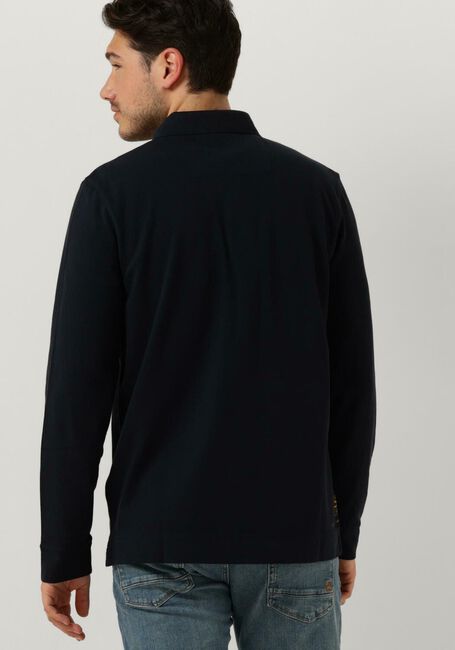 PME LEGEND Polo LONG SLEEVE POLO PIQUE GARMENT DYE en bleu - large