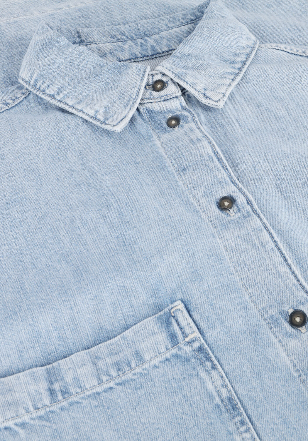 7 FOR ALL MANKIND Mini robe OVERSHIRT DRESS en bleu - large