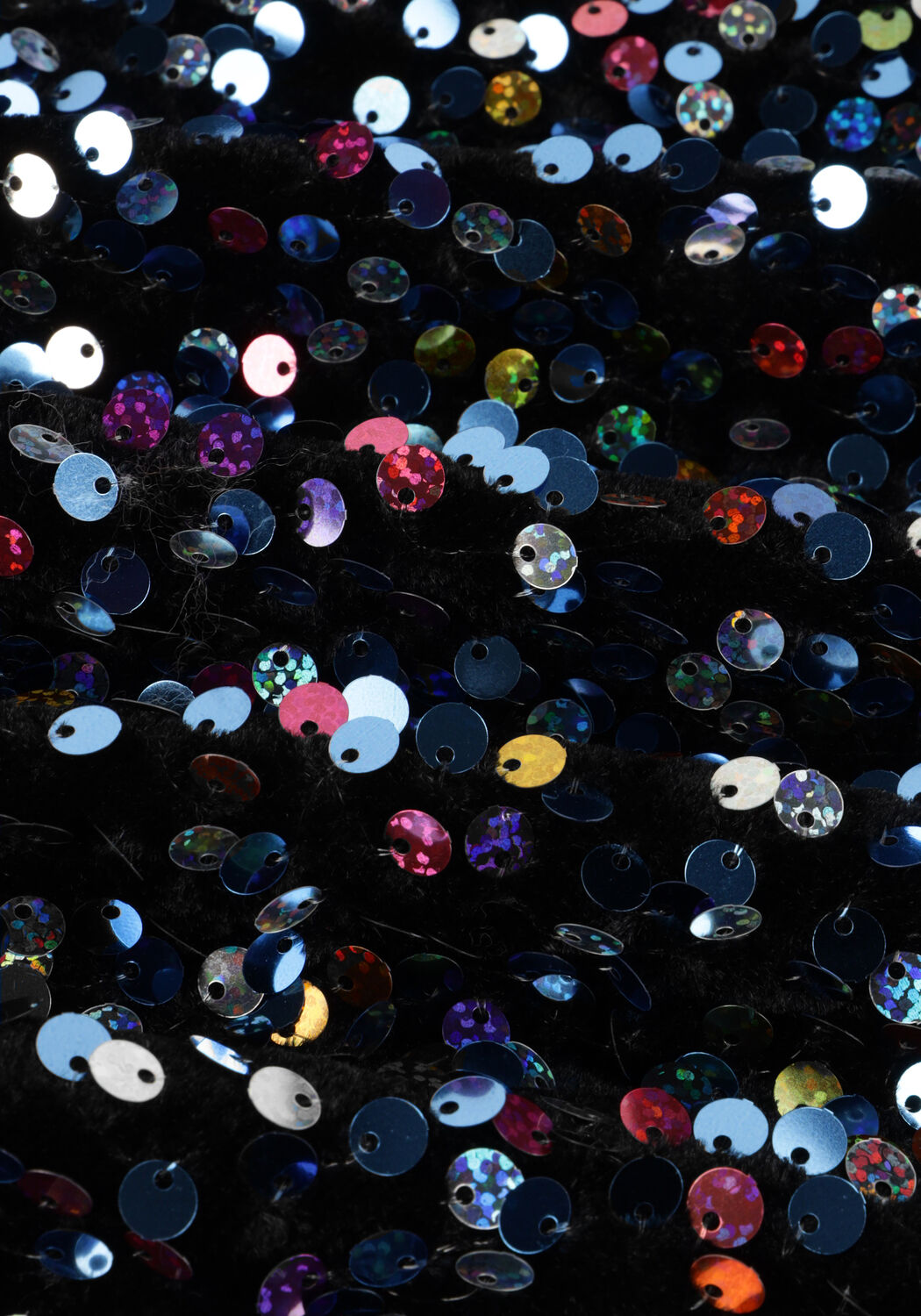 Y.A.S. Mini robe YASKILLO SEQUIN LS WRAP DRESS en noir - large