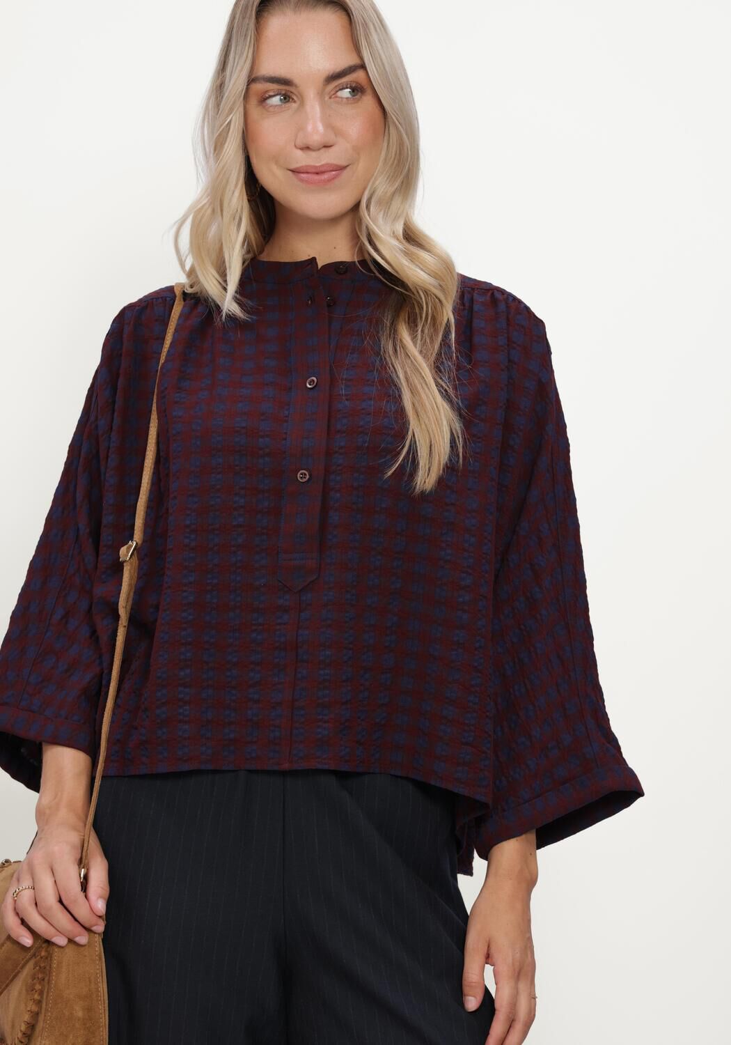 BY-BAR JESS BLOUSE Blouses Bordeaux - large