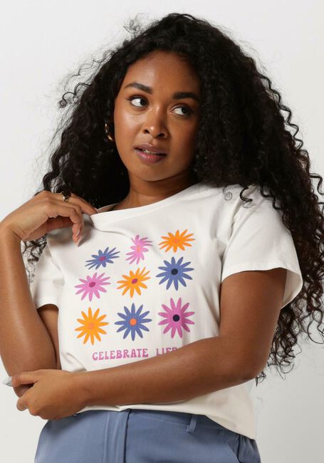 YDENCE T-shirt T-SHIRT CELEBRATE LIFE Blanc - large