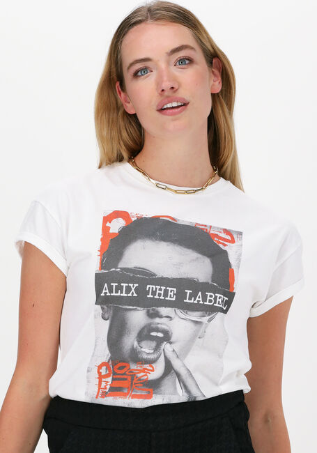 Ecru ALIX THE LABEL T-shirt BOXY PHOTO T-SHIRT - large