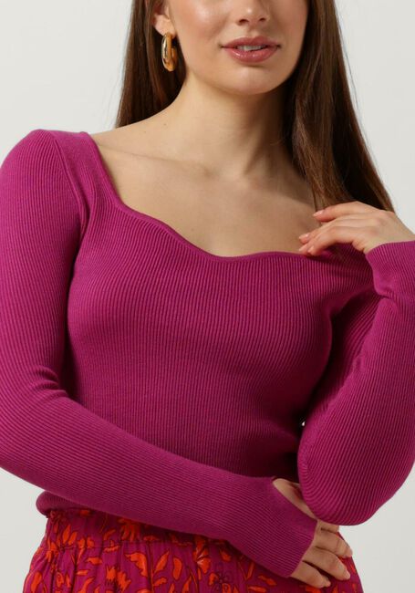 YDENCE KNITTED TOP CHIARA Hauts & T-shirts en rose - large