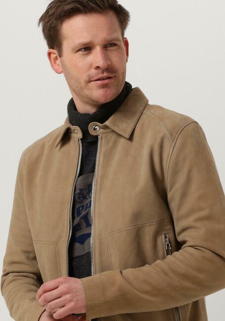 GOOSECRAFT Veste en cuir GC ROD JACKET Sable - large