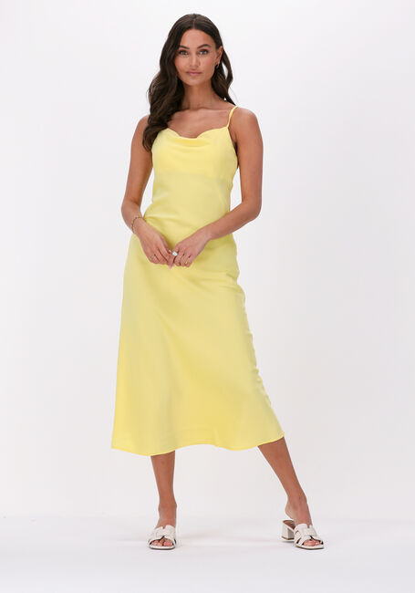 Gele Y.A.S. Midi jurk YASDOTTEA STRAP MINI DRESS - large