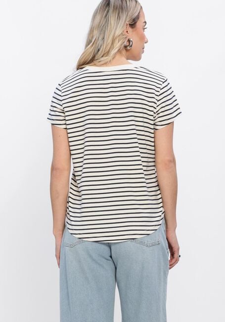 MOS MOSH T-shirt MMKALA V-SS STRIPE TEE en bleu - large