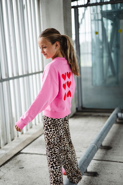 Roze Salty Stitch Trui SALTY SWEATER HEARTS - large
