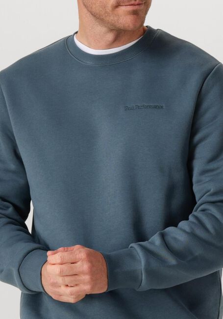 Blauwe PEAK PERFORMANCE Sweater ORIGINAL SMALL LOGO CREW MEN - large