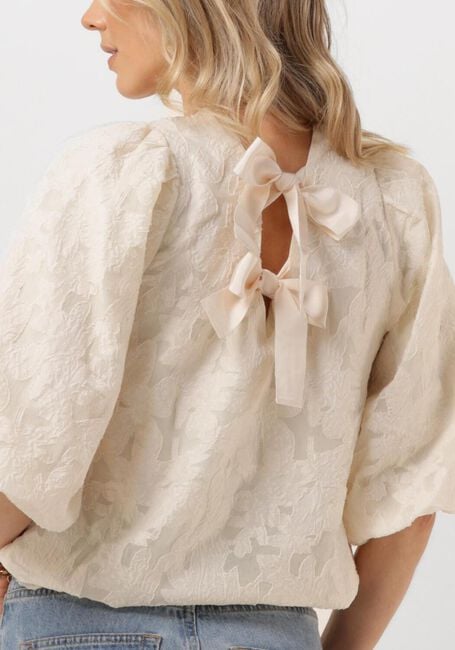 NEO NOIR Haut LORRAINE BROCADE BLOUSE Écru - large