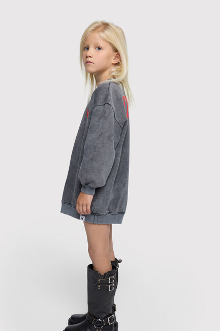 ALIX MINI Mini robe KNITTED SWEATER DRESS Gris foncé - large
