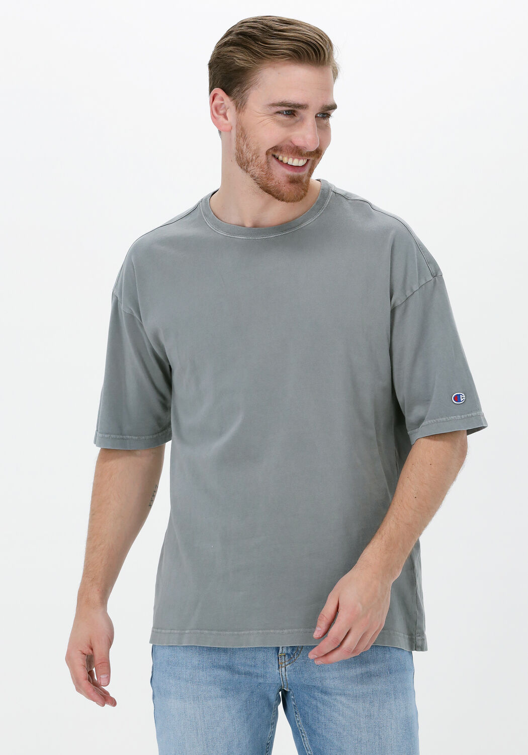 T shirt champion vert best sale